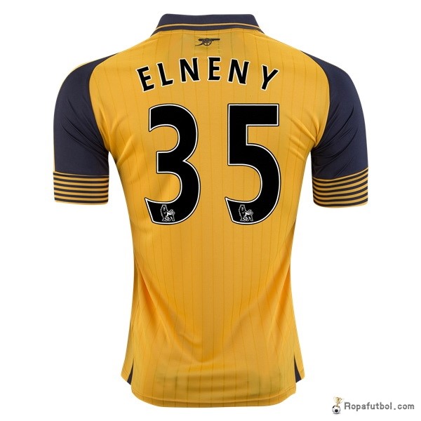 Camiseta Arsenal Replica Segunda Ropa Elneny 2016/17 Amarillo